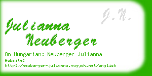 julianna neuberger business card